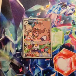Pokemon TCG Destined Rivals Arven's Greedent Illustration Rare Card 205/182 - Image 1