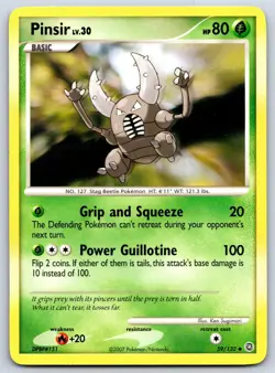 PInsir - DP Secret Wonders 59/132 Ken Sugimori Pokemon Card LP - Image 1
