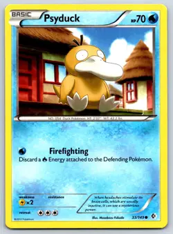 Psyduck - BW Boundaries Crossed 33/149 Masakazu Fukuda Pokemon 151 Card NM - Image 1