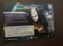 Star Wars Unlimited Jump To Lightspeed Asajj Ventress Showcase Card NM - Image 1