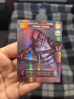 Star Wars Unlimited: Admiral Ackbar It's A Trap! Showcase Jump to Lightspeed JTL - Image 2