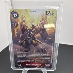 Digimon CCG WarGreymon BT14-101 Alternative Art Foil Mega Red 12000 Card - Image 1