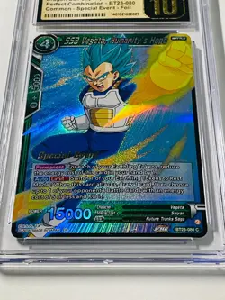 CGC 10 Gold PRERELEASE SSB Vegeta Humanitys Hope BT23-080 Dragon Ball Super Card - Image 4