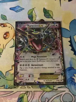 Shiny Rayquaza EX Pokemon card, XY Black Star Promo #XY69 (LP/NM) - Image 1