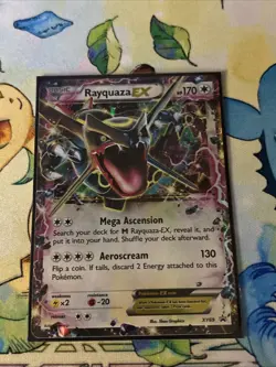Shiny Rayquaza EX Pokemon card, XY Black Star Promo #XY69 (LP/NM) - Image 2