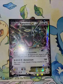Shiny Rayquaza EX Pokemon card, XY Black Star Promo #XY69 (LP/NM) - Image 3