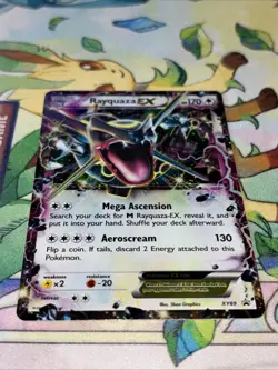 Shiny Rayquaza EX Pokemon card, XY Black Star Promo #XY69 (LP/NM) - Image 5