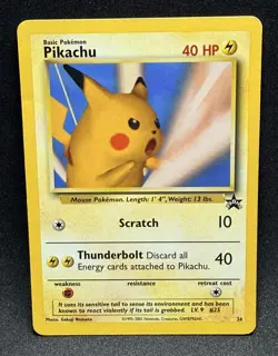 (MP) Pikachu Snap Black Star Promo 26 Wizards of the Coast - Pokemon Card - Image 1