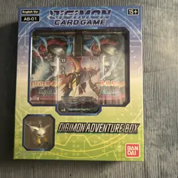 Digimon Card Game AB-01 ADVENTURE BOX #9 Mastemon Promo 4 Packs One Figure 811039036713 - Image 1