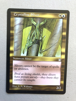 Mtg Carte Magic Stronghold Crystalline Sliver English LP - Image 1