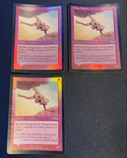 MTG English Version Mog's Fanatic FNM DCI Promo FOIL 3 Piece Set - Image 1