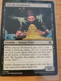 MTG Greedy Freebooter 0109 Lost Caverns of Ixalan M/NM Free UK P&P - Image 1