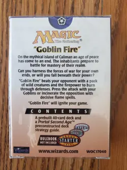 Magic The Gathering PORTAL SECOND AGE Goblin Fire SEALED Preconstructed Deck - Image 2