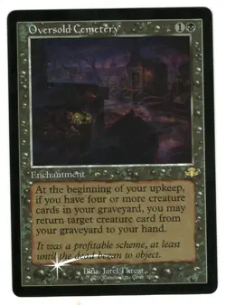 MTG Oversold Cemetery Foil Retro Frame Dominaria Remastered Magic The Gathering - Image 1