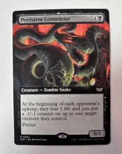 Persistent Constrictor (Extended Art) Commander: Duskmourn: House of Horror - Image 1