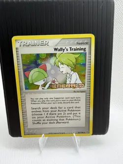 Pokemon EX Emerald Wally's Training 85/106 Holo Trainer Supporter - Stamped - LP - Image 3