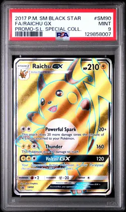 PSA 9 - RAICHU GX - SM90/73 SHINING LEGENDS SPECIAL COLLECTION POKEMON - Image 1