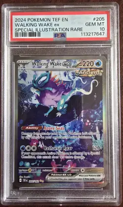 Pokemon TCG Walking Wake EX Scarlet & Violet Temporal Forces PSA 10 - Image 1