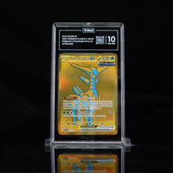 Pokemon Iron Leaves EX Prismatic Evolutions Card 176/131 Gold Hyper Rare TAG 10 - Image 1