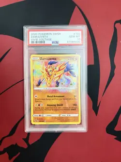 PSA 10 Pokemon Vivid Voltage Zamazenta 102 - Image 1