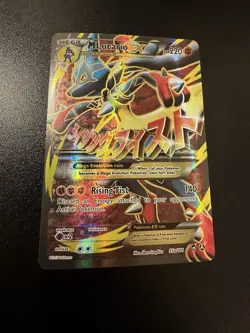 Pokemon TCG M Lucario EX 55a/111 Furious Fists Holo Full Art Ultra Rare Card - Image 1