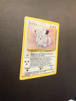 Pokemon TCG Clefairy Base Set Holo Unlimited Rare - Image 2