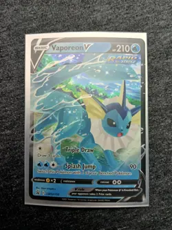 Pokemon TCG Vaporeon V SWSH150 Sword & Shield Holo Black Star Promo NM - Image 4