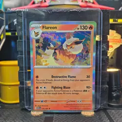 Flareon 151 Holo Pokemon TCG 136/165 Scarlet & Violet Rare - Image 1