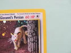 Pokemon TCG Giovanni's Persian 8/132 Gym Challenge Holo Rare - Image 4