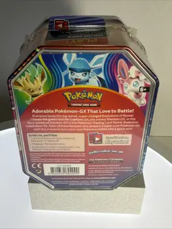 2018 Glaceon GX Evolution Celebrations Pokemon TCG Sealed Collector Gift Tin - Image 4