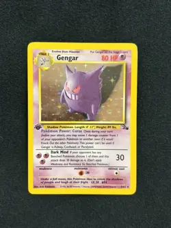 Pokemon TCG Base Set 1st Edition Holo Lot Gengar Venusaur Zapdos 1999 - Image 1
