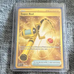Pokemon Super Rod Trainer Holo Hyper Rare 276/193 Sv02: Paldea Evolved English - Image 1