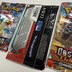 Pokemon TCG Scarlet & Violet Obsidian Flames Booster Pack Lot Of 3 - Image 2