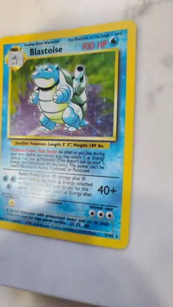 Pokemon TCG Base Set Blastoise Holo 2/102 LP- - Image 4