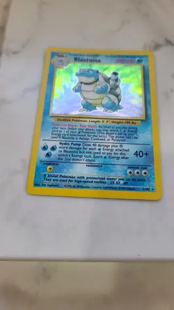 Pokemon TCG Base Set Blastoise Holo 2/102 LP- - Image 5