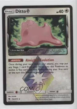Prism Star - Ditto Prism Star Pokemon Sun & Moon Lost Thunder #154 - Image 1