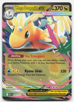 Mega Dragonite ex 152/217 Double Rare ME: Ascended Heroes Pokemon Near Mint - Image 1