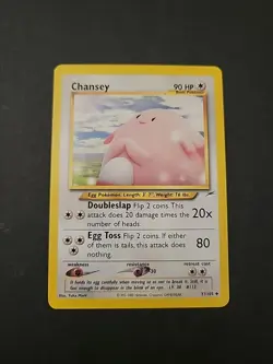 LP/NM Pokemon TCG Chansey 31/105 Neo Destiny Regular Uncommon Yuka Morii - Image 1
