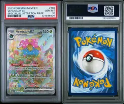 2023 POKEMON MEW EN-151 SPECIAL ILLUSTRATION RARE #198 VENUSAUR EX PSA 10 - Image 3
