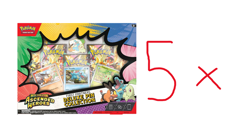 LOT OF 5 Pokemon TCG Ascended Heroes First Partners Deluxe Pin Collection Sealed - Image 1