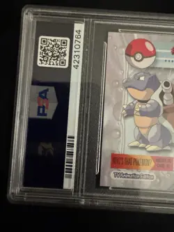 2000 TOPPS CHROME POKEMON T.V. #9 BLASTOISE PSA 10 FOIL - Image 5