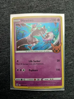 Pokemon TCG Mewtwo 056/172 Trick or Trade (Halloween 2022) Stamped Holo Rare NM - Image 4