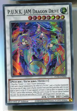 Yu-Gi-Oh! P.U.N.K. Jam Dragon Drive Super Rare englisch POTE-EN046 Drachen Drive - Image 1