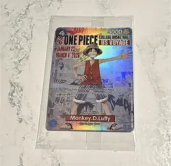 One Piece Monkey.D.Luffy College Basketball US Voyage P-055 Gonzaga Promo Sealed - Image 1