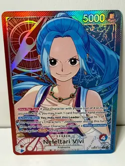 One Piece English EB03-001 Nefeltari Vivi (L) Leader Alt Art Heroines Edition - Image 1