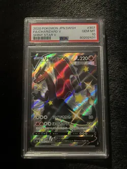 PSA 10 Charizard V SSR 307/190 Shiny Star V Pokemon Card Gem Mint Japanese - Image 1
