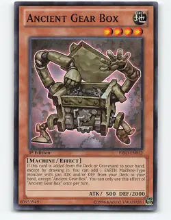 Ancient Gear Box #PRIO-EN032 1st Edition Yugioh Card - Image 1
