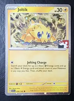JOLTIK 050/142, GALVANTULA 002/064, HOLO, STAMPED PRIZE PACK7 POKEMON CARDS (NM) - Image 3