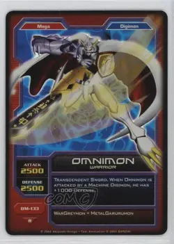 2005 Digimon - Digital Monsters Collectible Card Game Omnimon #DM-133 - Image 1