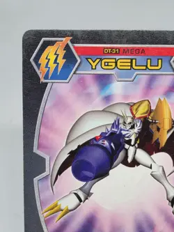 Digimon D-Tector OMNIMON Card 1st Edition 2002 Bandai DT-31 MEGA, YGELU, Vintage - Image 2